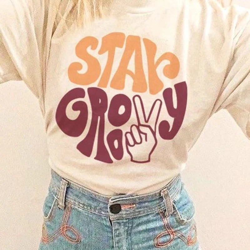 

Футболка женская оверсайз с принтом надписи и коротким рукавом