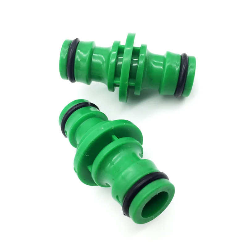 

5Pcs/Set Double Way Straight Hose Pipe Tube Water Connector Gardening 1/2 Green
