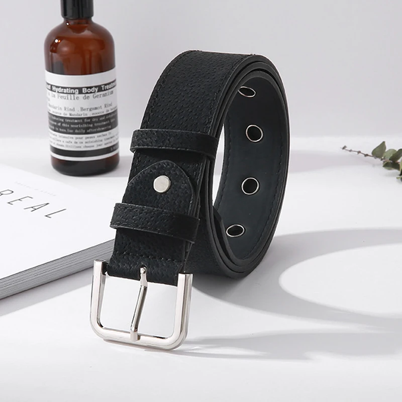 ELIfashion Pigskin Genuine Leather Belt Luxury Strap Dress And Jeans Belts For Women Fashion Shining Silver Buckle 9 Colors