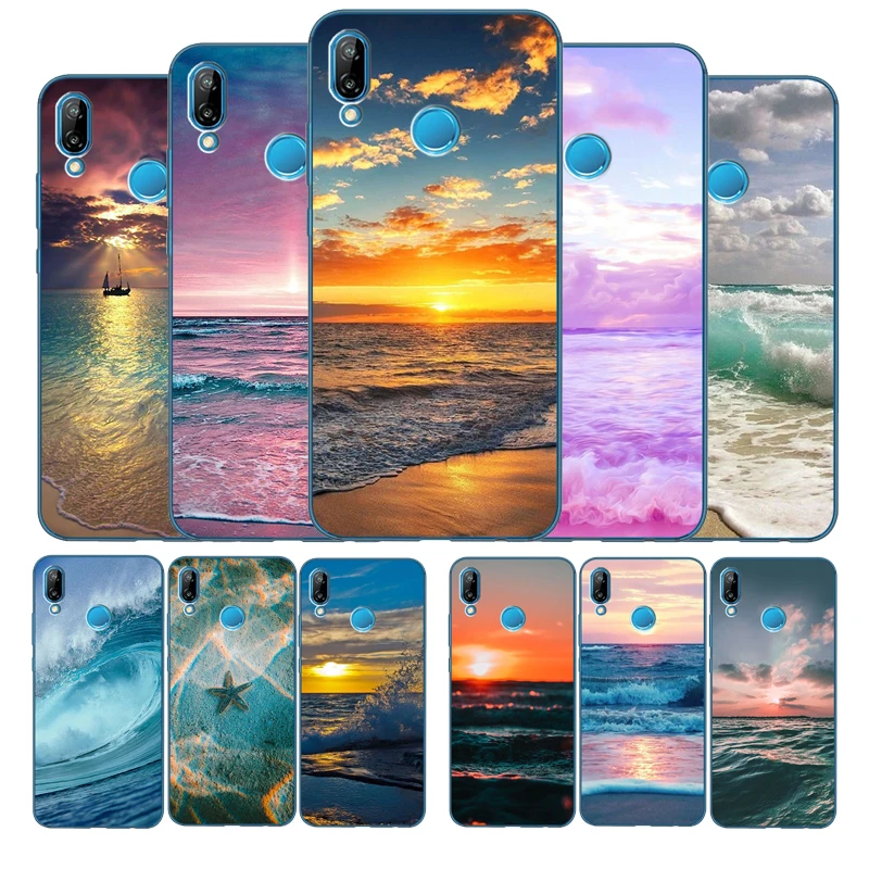 Мягкий силиконовый чехол из ТПУ sea для телефона Huawei P10 P20 P30 P40 Lite Plus Pro P smart Nova 3 3i 3E 4E |