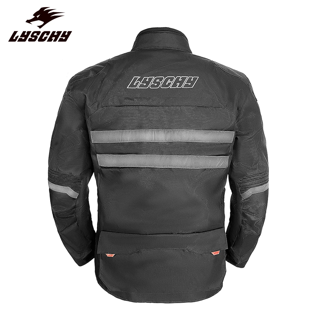 Мотоциклетная куртка LYSCHY Мужская водонепроницаемая зимняя одежда для езды на