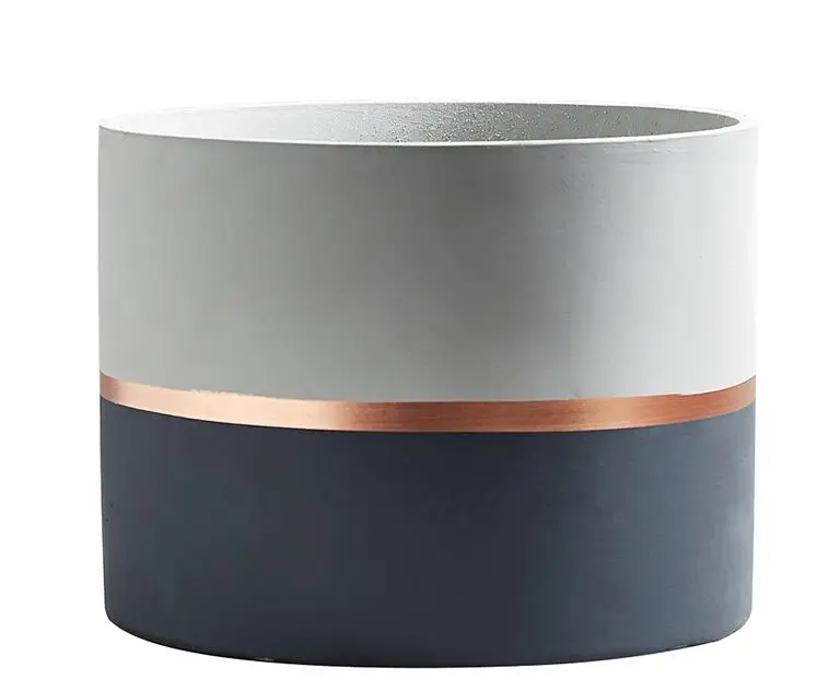 

New Modern Style Creative Cement Flower Pot Simple Personality Large Fleshy Green Planter Gardening Decoration