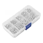 450 шт., алюминиевые заклепки с плоской головкой, длина 3-20 мм