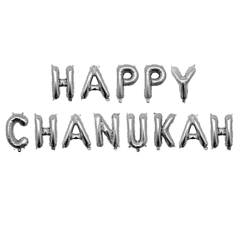 Шары из фольги в виде надписи Happy Chanukah hanukka 16 дюймов|Воздушные шары и аксессуары| |