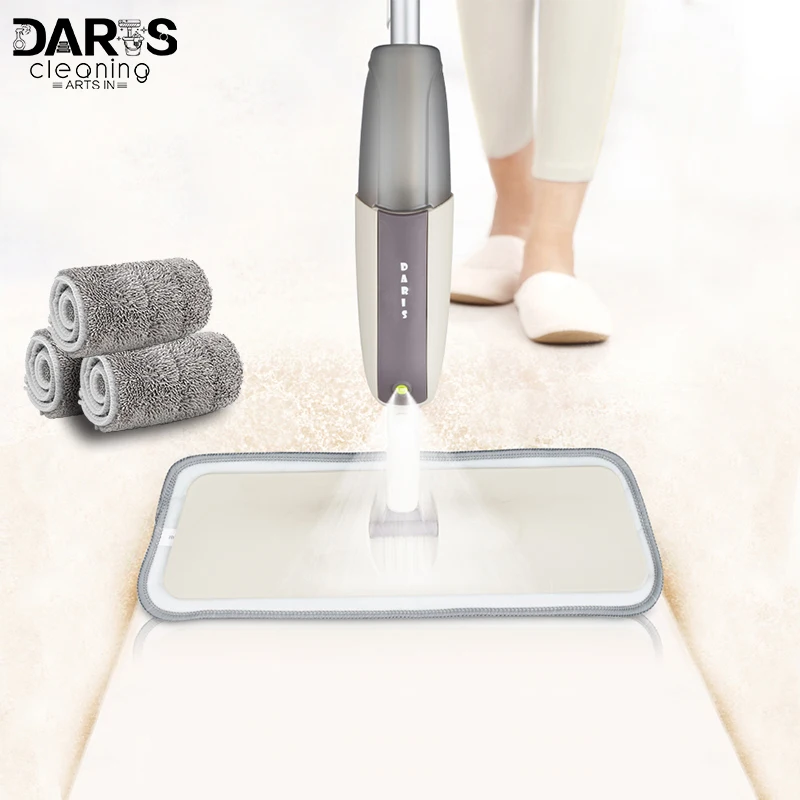 Швабра для мытья пола с распылителем многоразовыми насадками из микрофибры