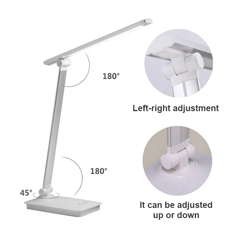 Светодиодный настольный светильник 3 цвета плавная регулировка яркости