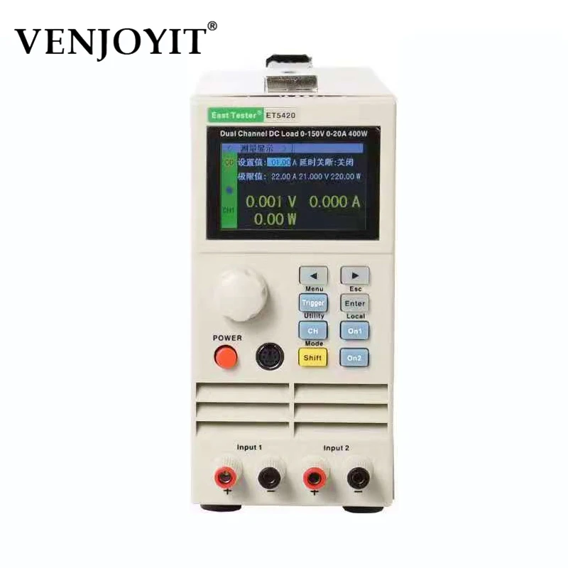 

Электронный тестер нагрузки ET5410, 150 в, 40 А/15 А, 400 Вт