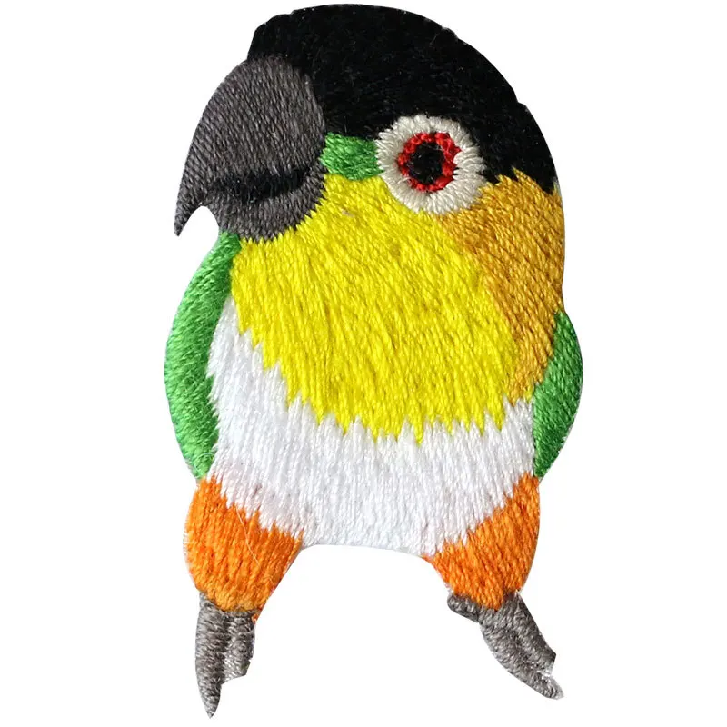 5 шт./компл. Стикеры-on с вышивкой в виде птицы патчи вышитая наклейка аппликации