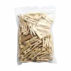 100 шт., Деревянные Прищепки для фотографий маленького размера