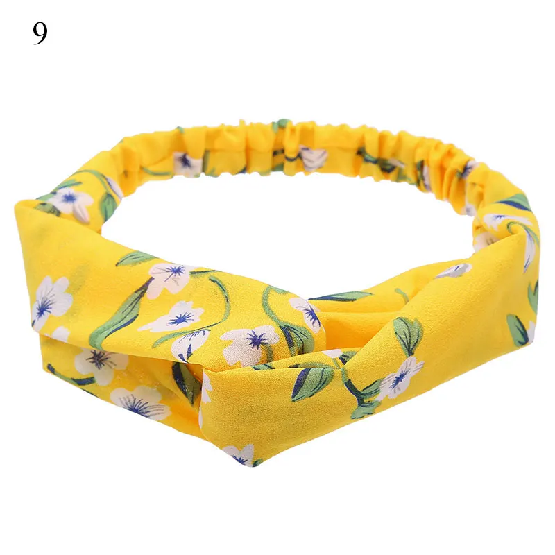 

Women Girls Summer Bohemian Hair Bands Print Headbands Retro Cross Turban Bandage Bandanas HairBands Hair Accessories Headwrap