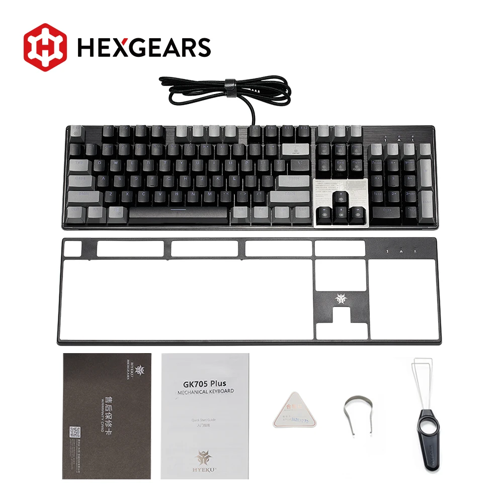hexgears gk705plus kailh box switch mechanical keyboard hot swap lol 104 keys waterproof mechanical gaming keyboard for desktop free global shipping