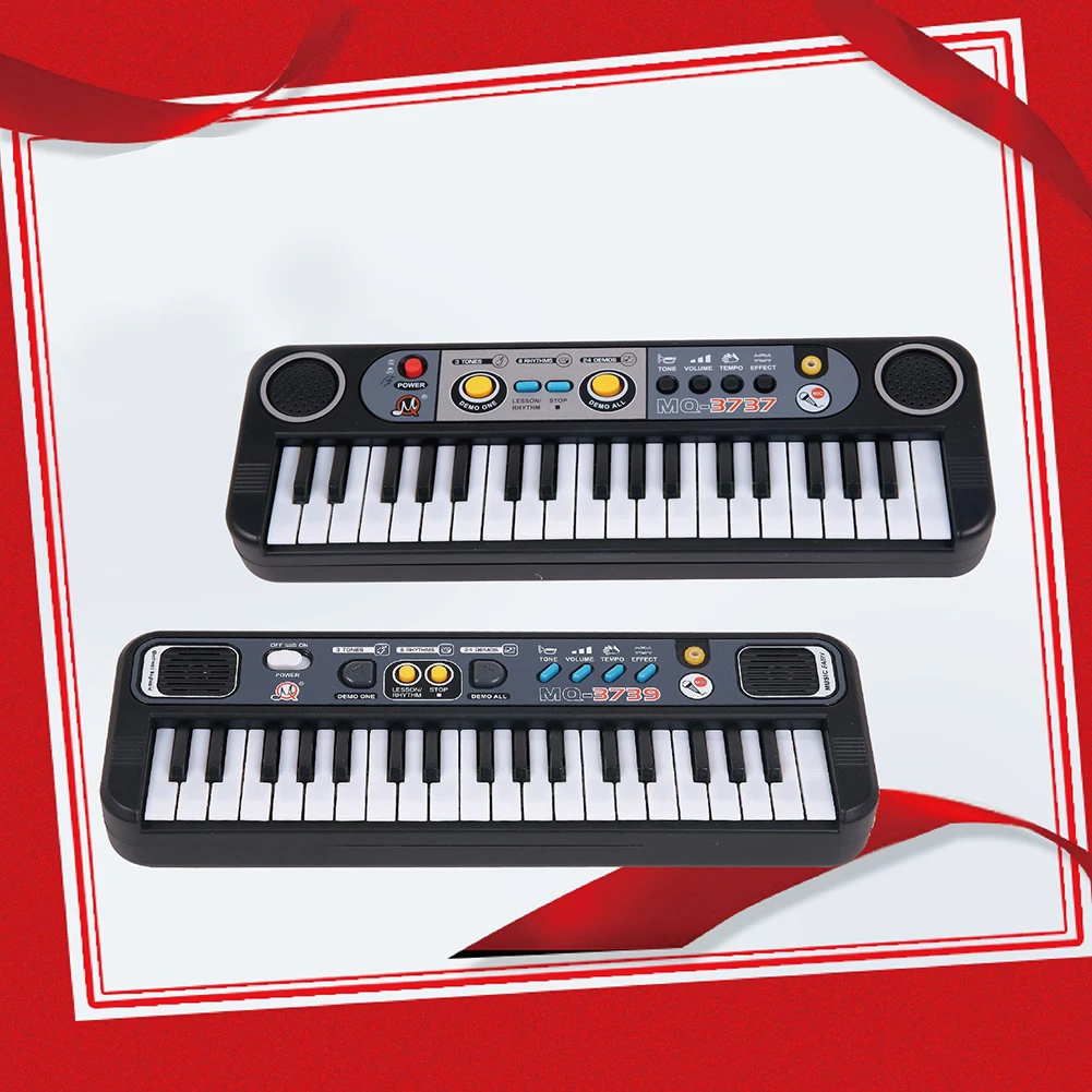 

37 Keys Digital Music Electronic Keyboard Key Board Electric Piano Child Musical Instrument Learning Toy with 3 Kinds of Tone