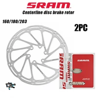 2pc sram bike brake rotor 160mm 180mm 203mm bicycle centerline disc brake rotor stainless hydraulic brakes disc rotors mtb part