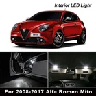 Светодиодные лампы BADEYA для 2008 2009 2010 2011 2012 2013 2014-2017 Alfa Romeo Mito, Купольные автомобисветодиодный лампы для чтения дверей салона автомобиля, 10 шт.