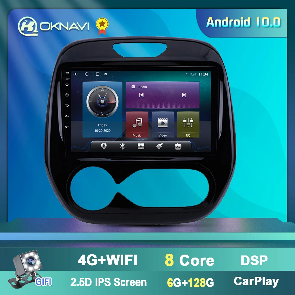 Автомагнитола Autotadio для Renault Captur CLIO 2011 2016 Android Авто Carplay Bluetooth 2din 2 Din Мультимедиа