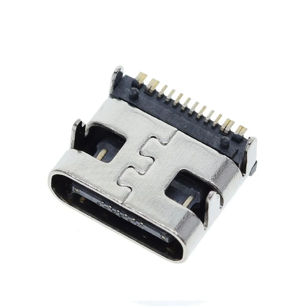 10 шт./лот Тип C 16Pin USB SMT разъем 3 1 Type-C гнездо размещение SMD DIP для PCB дизайн DIY Высокая