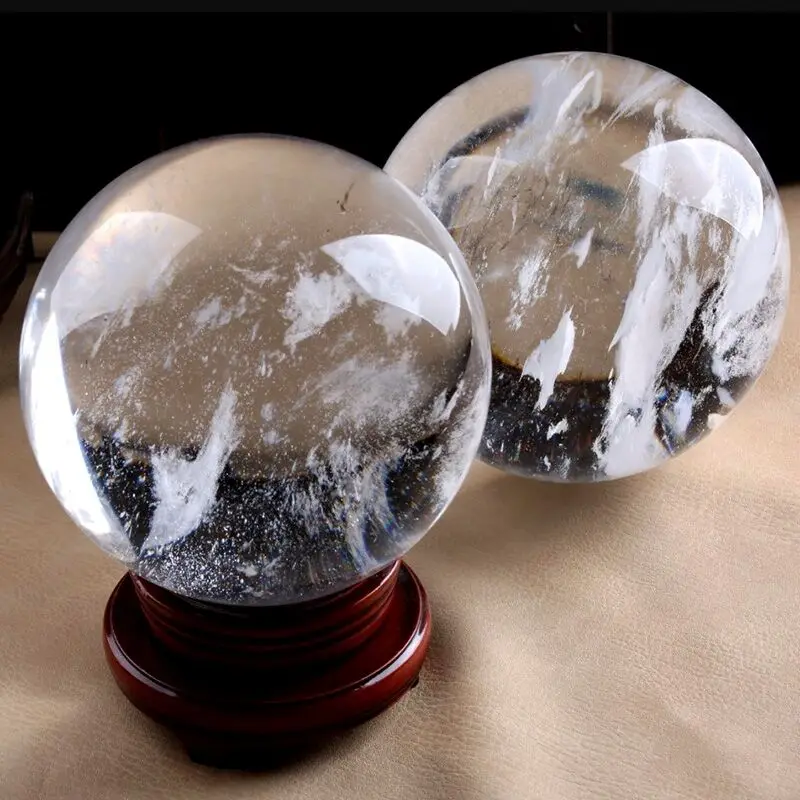 

1pcs 5-6cm Natural Clear Quartz Crystal Spheres White Crystal Balls for Decoration