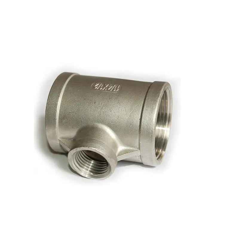 

Free shipping 1-1/4"-1/2"-1-1/4" Female Tee Threaded Reducer Pipe Fittings F/F/F Stainless Steel SS304 New