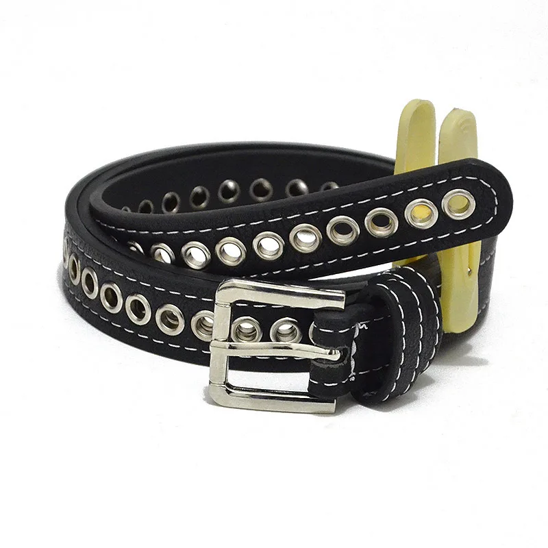 

Женский узкий ремень из искусственной кожи, черный или белый ремень с пряжкой из сплава, 2020