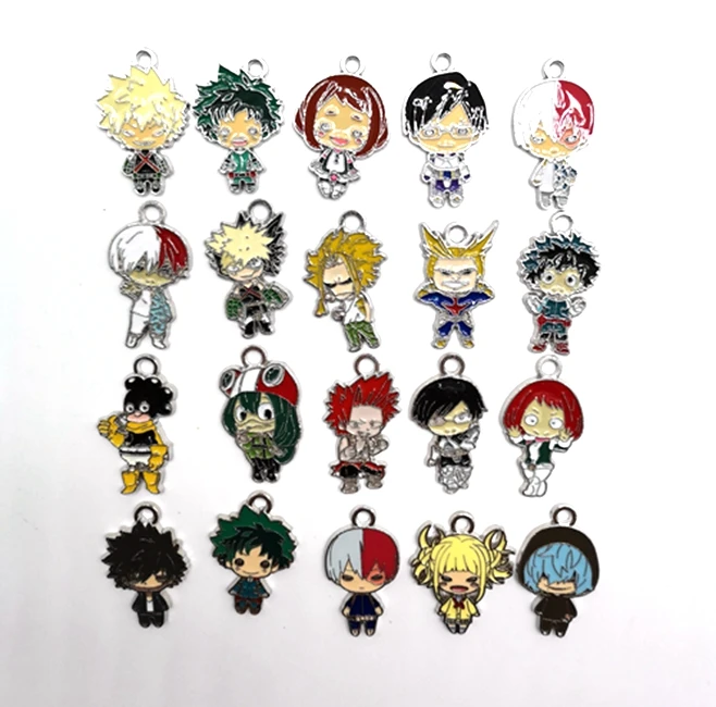 Набор металлических подвесок Моя геройская Академия 20 шт. (1 комплект 5 шт.) |