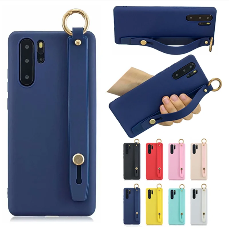 Мягкий силиконовый чехол из ТПУ для Huawei P30 Lite Pro ударопрочный на запястье с