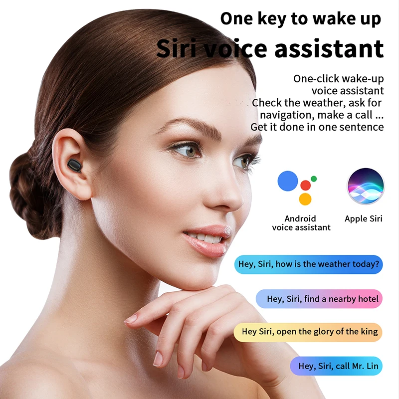 

Smart touch bluetooth earphones wireless headset mini earbuds Single double ears used independently earphone for iphone xiaomi