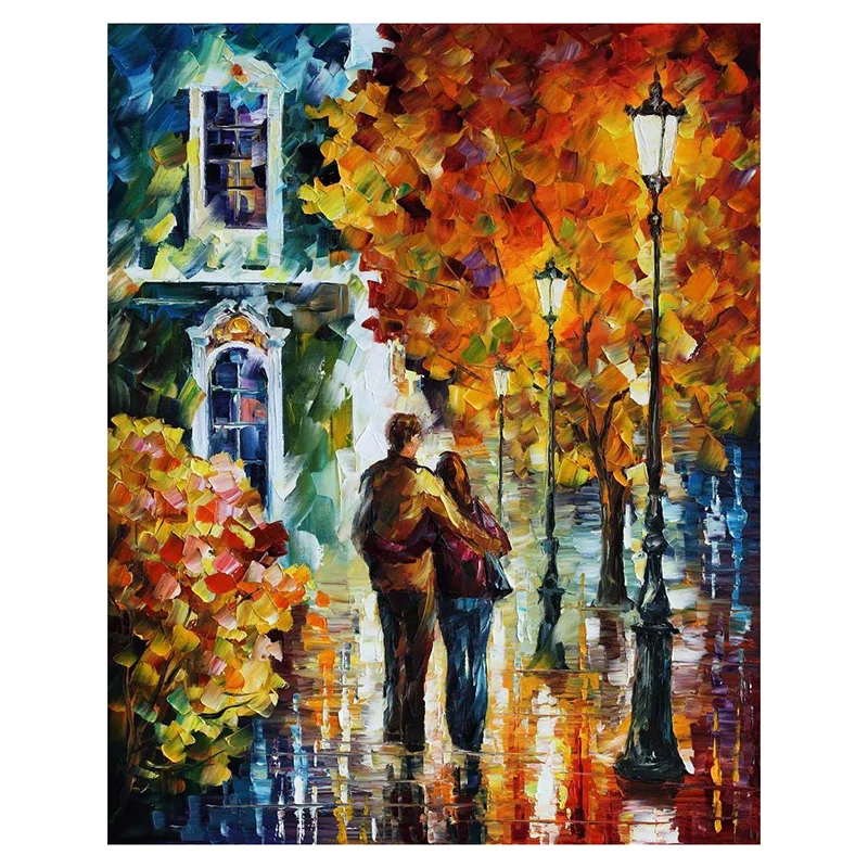 

5D DIY Complete Diamond Diamond Painting Diamond Painting Abstract Couple Night Scene Handmade Mosaic Christmas Furniture Gift