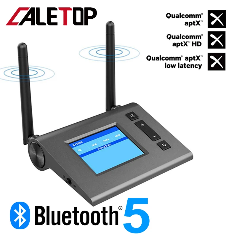 Приемник передатчик CALETOP Bluetooth 5 0 CSR8675 Aptx HD LL беспроводной адаптер 3 мм AUX SPDIF RCA для