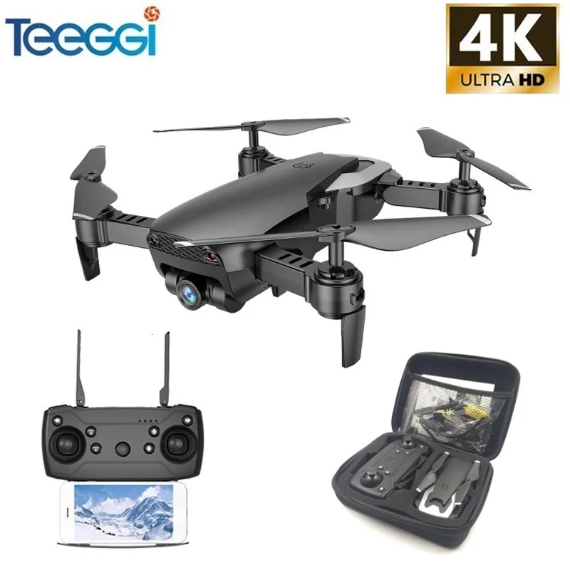 Teeggi M69 FPV Drone 4K с 1080P широкоугольным WiFi-камерой HD Складная мини-вертолет