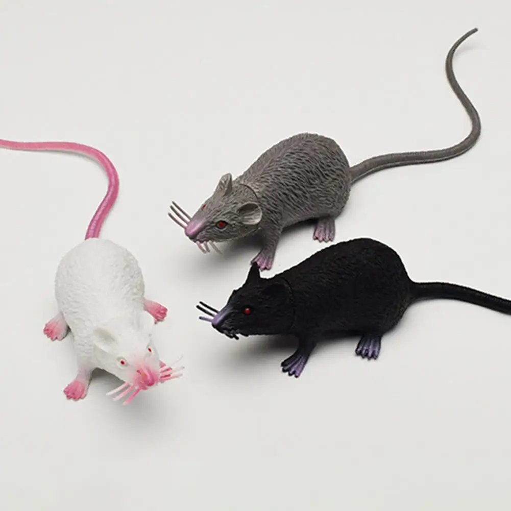 Искусственная игрушка с длинным хвостом Мышь Крыса розыгрыш реквизит для фото