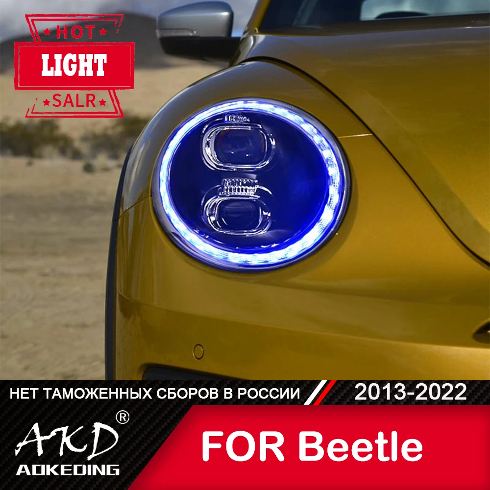 

Head Lamp Car VW Beetle 2013-2022 Headlights Fog Lights Day Running Light DRL H7 LED Bi Xenon Bulb New Beetle Car Accessory