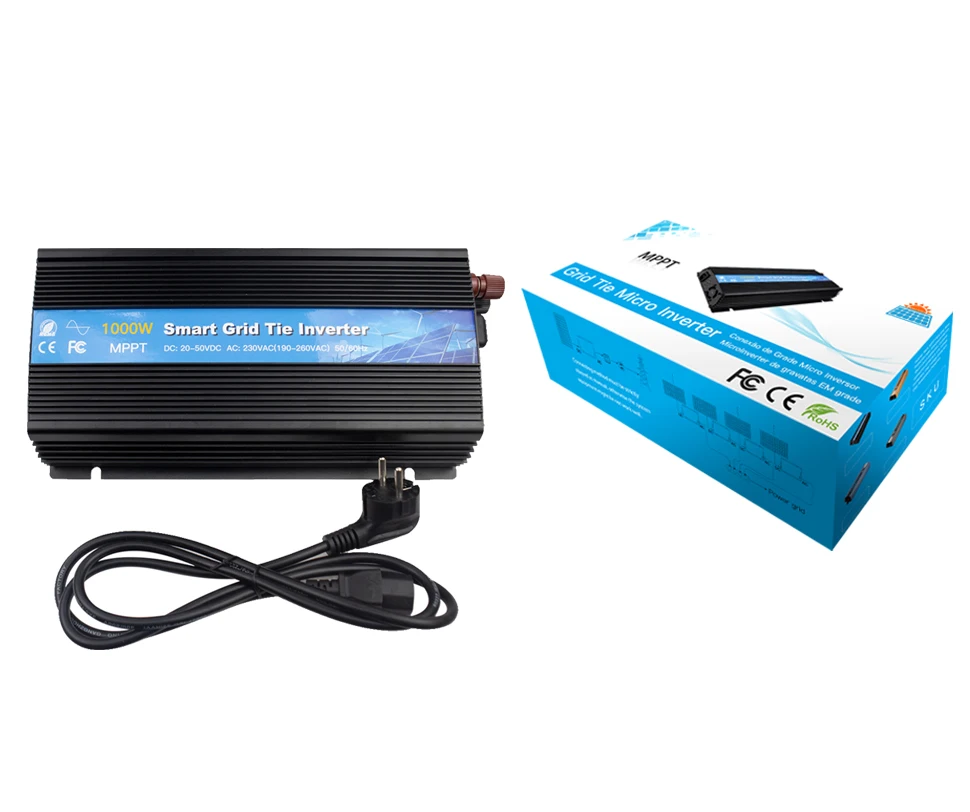 GTI1000 MPPT солнечный Grid Tie Инвертор 1000W Micro силовой инвертор 18/24/36V DC to 190 260VAC с чистой