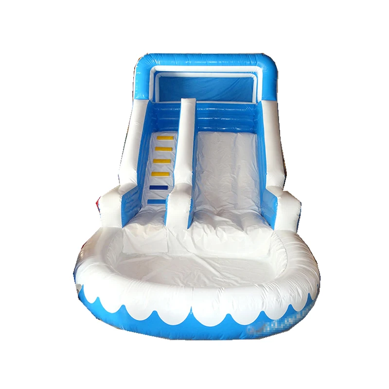 

Factory customzied inflatable water slide with pool for kids