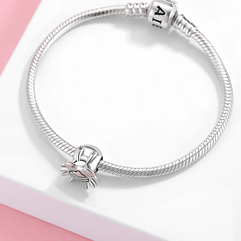 Океан серии новый 925 стерлингового серебра отшельник стеклянных бусин в форме