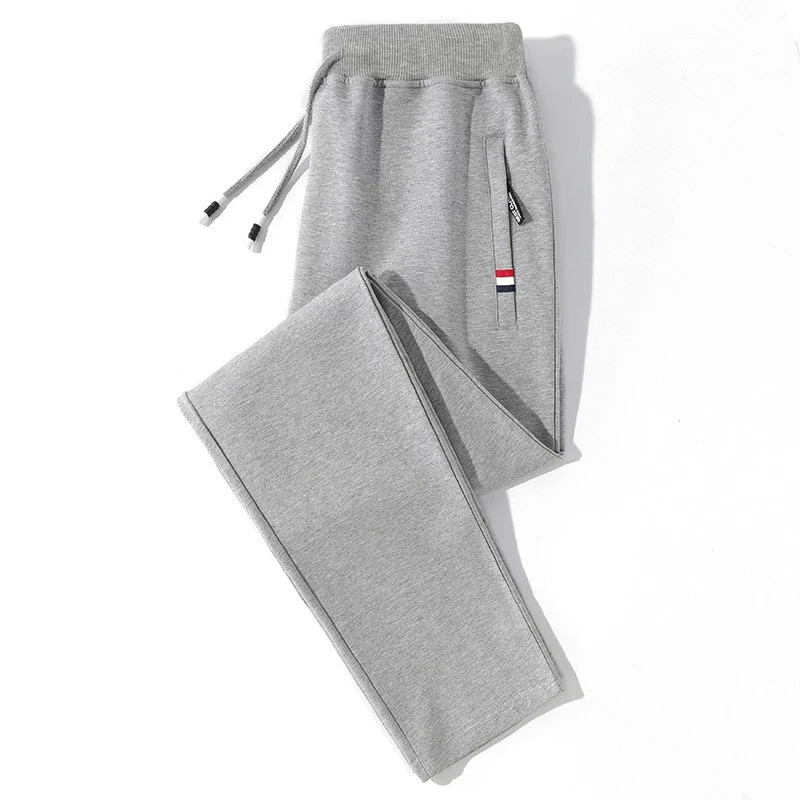 

Tracksuit Fashion Brand Men Cotton Sweatpants 2021 New Men Solid Color Elasticity Trousers Drawstring Casual Pants Male size 5XL