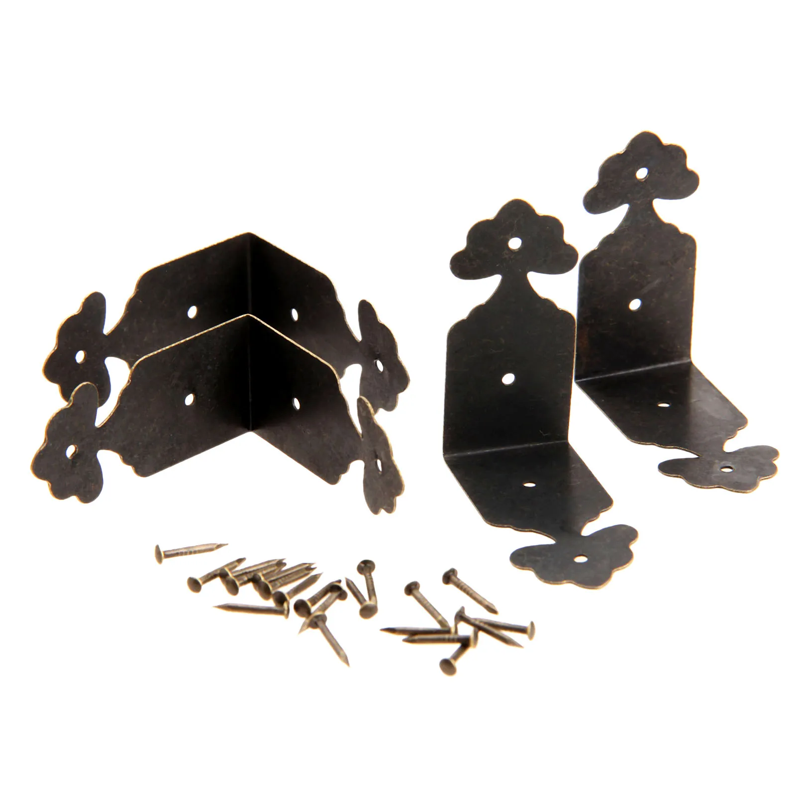 20 шт античный декоративный Угловой протектор ювелирное вино Подарочная коробка