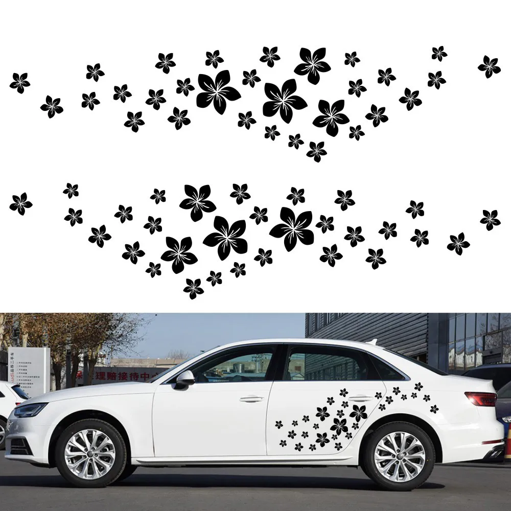 

Accesorios Coche 60PCS DIY Car PVC Personalized Flower Car Sticker Car Shape Car Decals Cute Car Accessories