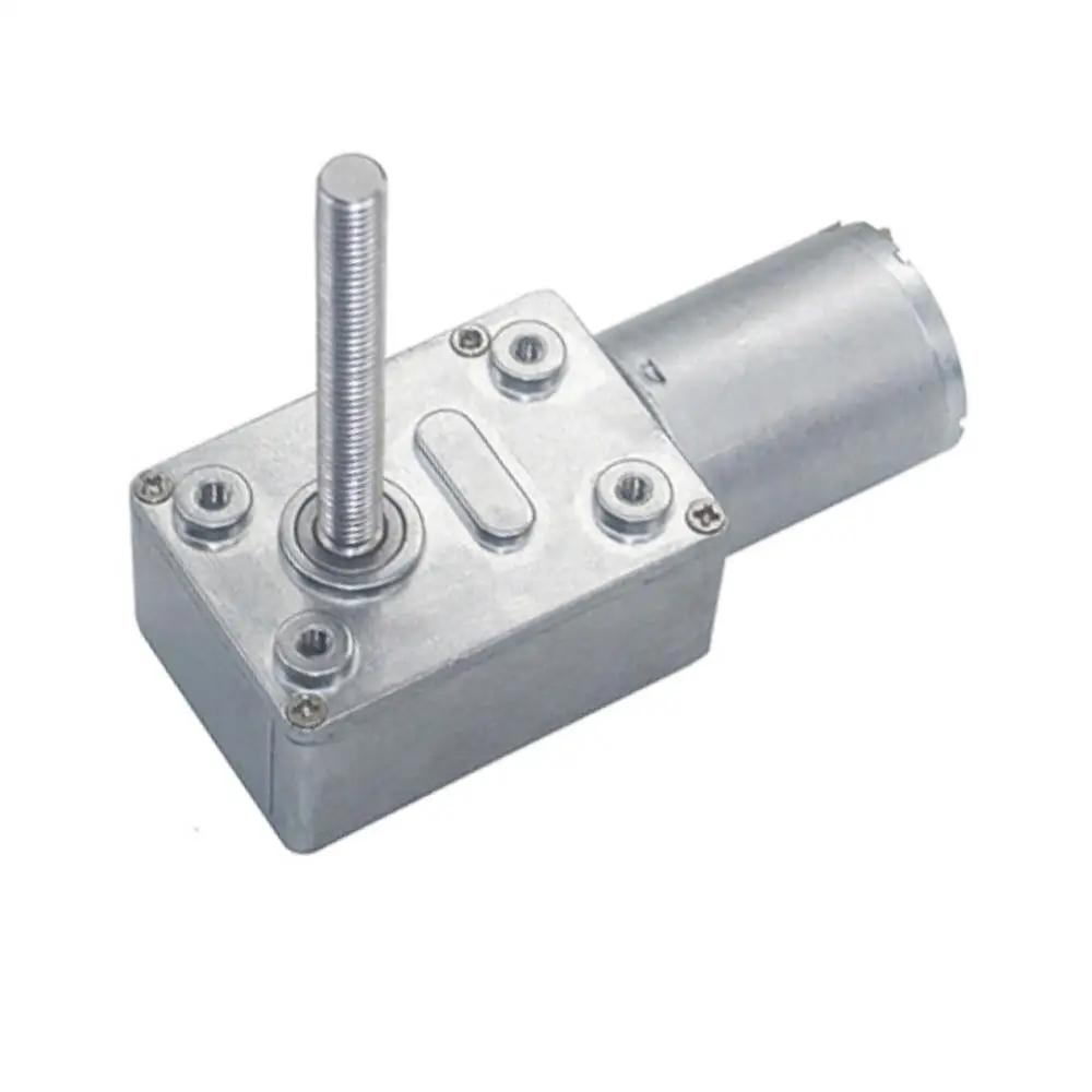 

DC Worm Gear Motor CW CCW Self-locking M6*50mm Screw Shaft High Torque Motor