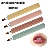 creative makeup lip brush dustproof makeup brush lip gloss makeup brush portable retractable adjustable lipstick brush new