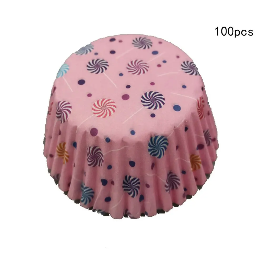 100 шт Сделай Сам выпечка Маффин торт бумажный стаканчик маслостойкий шоколадный