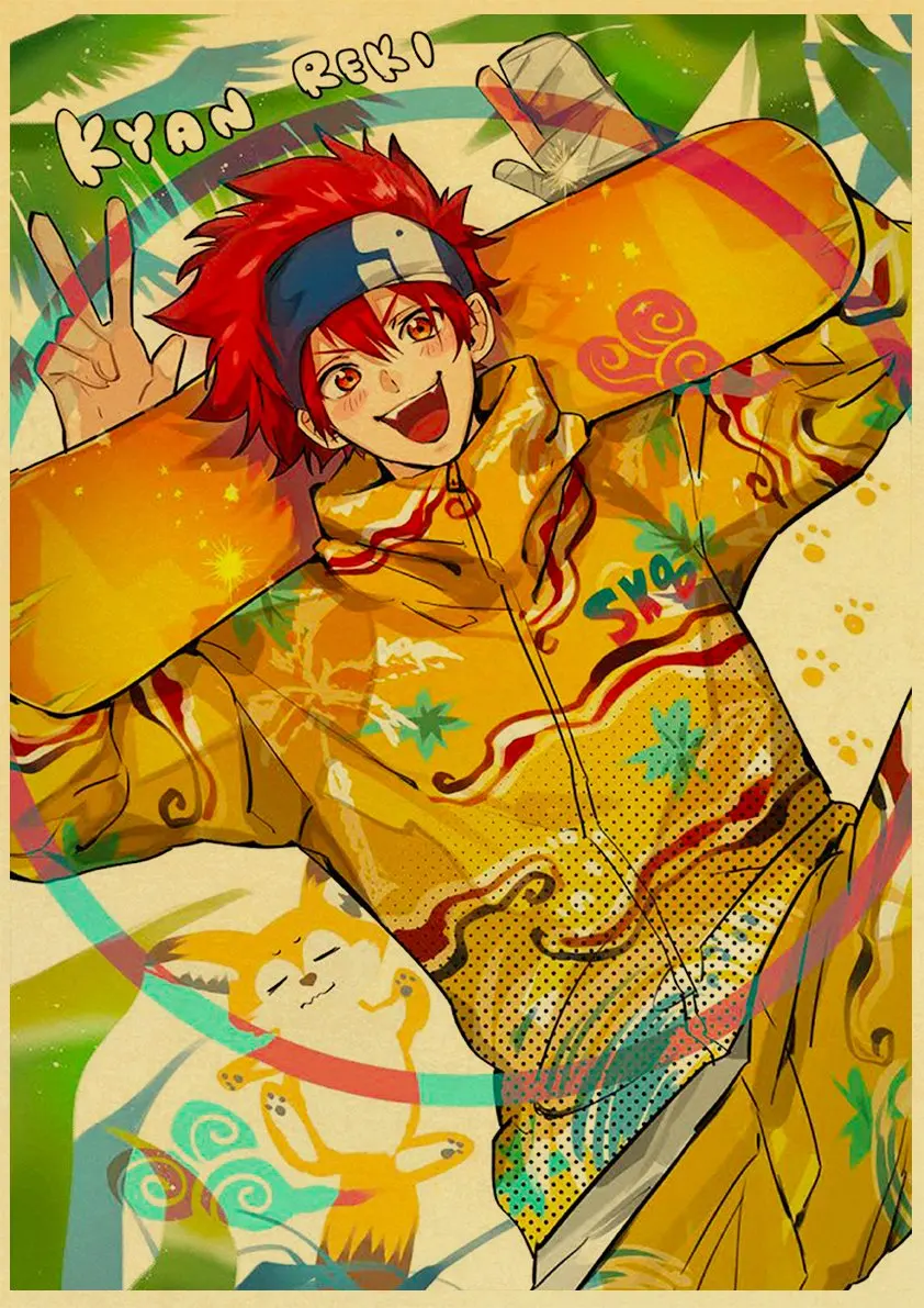 

Японский подростковый мультфильм SK8 Бесконечность скейтборд постер из крафт-бумаги аниме домашняя комната винтажная художественная живопись украшение стены