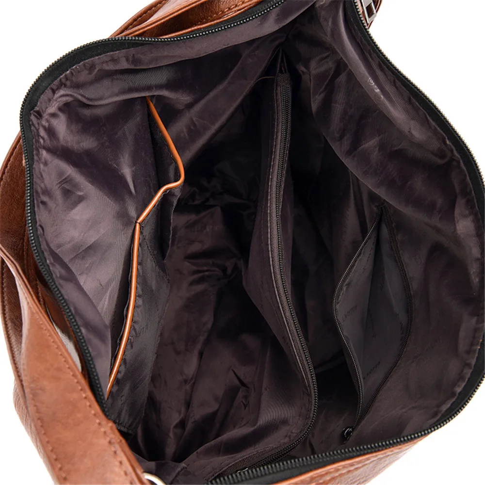 

Multifunction Backpacks for Women Vintage Solid Color Soft Leather Shoulder Bags Ladies Luxury Large Capacity Travel Back Pack
