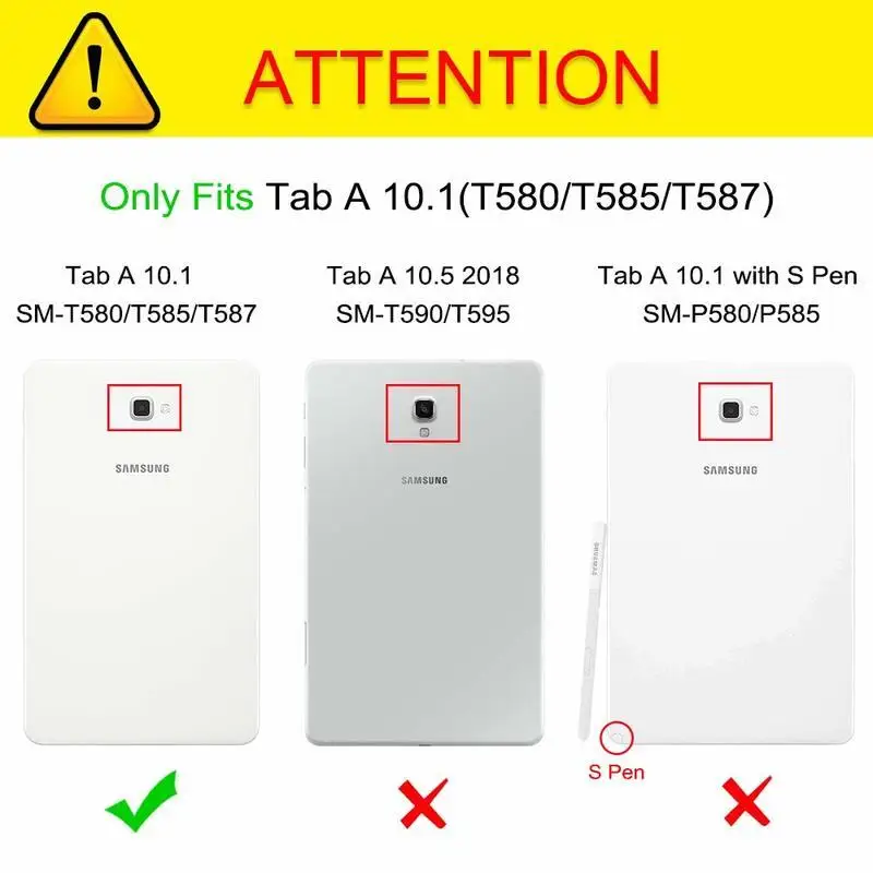 Чехол для планшета Samsung Galaxy Tab A A6 10 1 2016 T585 T580 SM-T580 T580N стильные чехлы с функцией