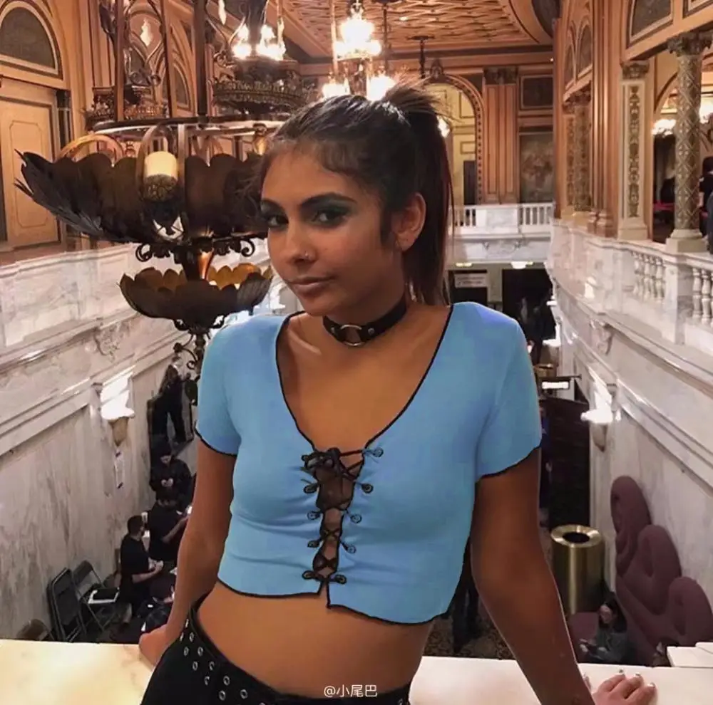 Лето 2018 короткая хлопковая футболка в европейском и американском стиле со