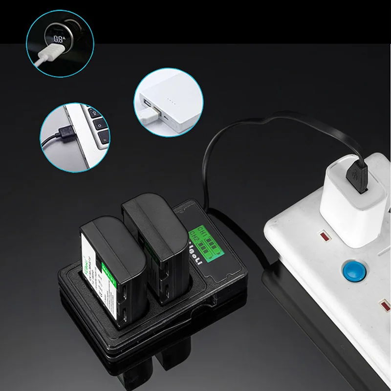 5 штук в наборе USB Порты и разъёмы цифровой Камера Батарея Зарядное устройство для