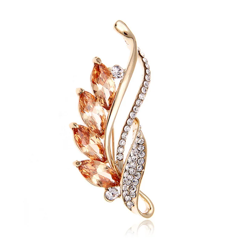

Zircon Brooch Rhinestone Flower Brooches for Women Suit Brooch Pin Simple Fashion Jewelry Wedding Pin Corsage Accessories Gifts