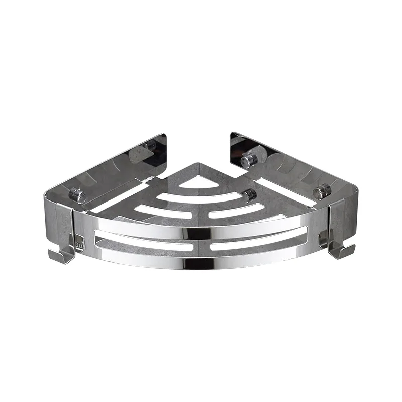 

Штатив из нержавеющей стали, веер для хранения в ванную комнату, угловая корзина в форме веера, с бесплатной пробивкой