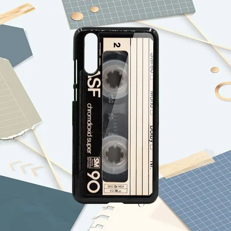 

Retro Magnetic tape Phone Cases PC For Samsung galaxy S note 8 9 20 10 e lite2019 plus pro ultra