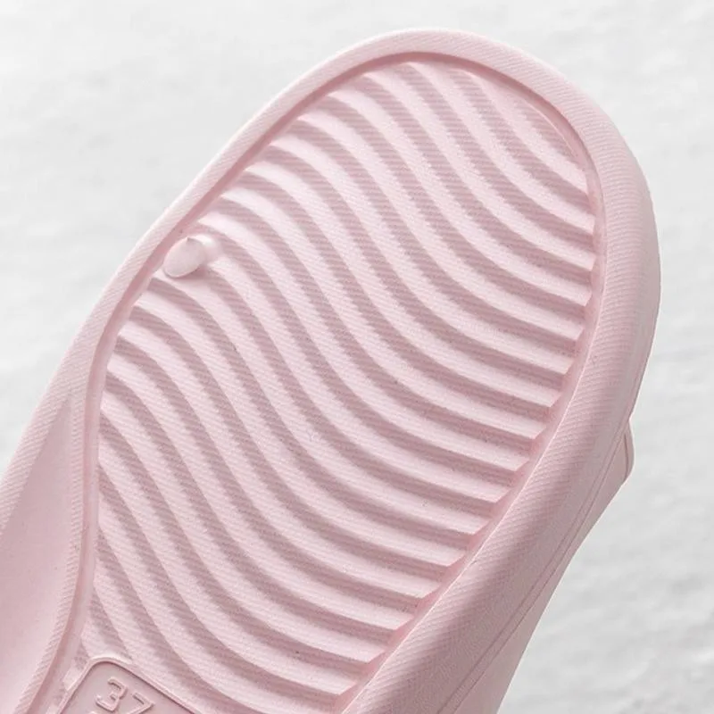 

Home Household Slipper EVA Soft Anti-slip Slipper Flip Flops Summer Sandals For Men Women Loafer Household Supplies Size 35-42