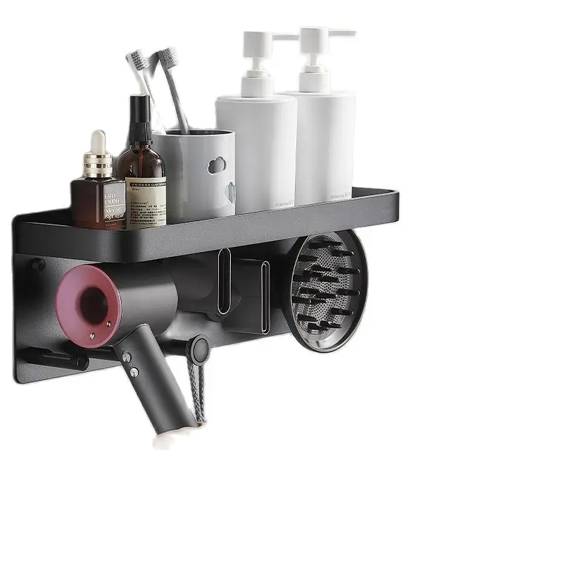 Dyson держатель для фена без перфорации ванная комната туалет стеллаж хранения